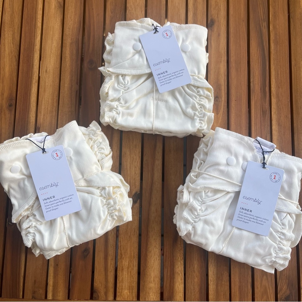 Esembly Cloth Diapers, size 1, inners
